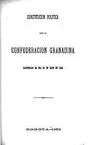 Constitución  política de la República de Colombia 1858