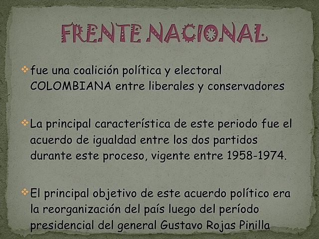 FRENTE NACIONAL