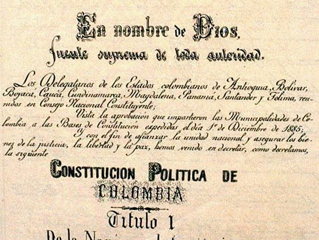 Reforma a la constitución de 1886