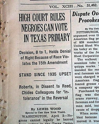 African Americans- Smith v Allwright