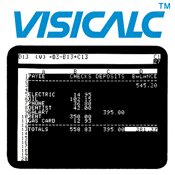 Primer prototipo de hoja de calculo de Visicalc