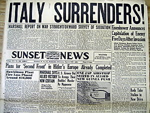 Italy surrenders