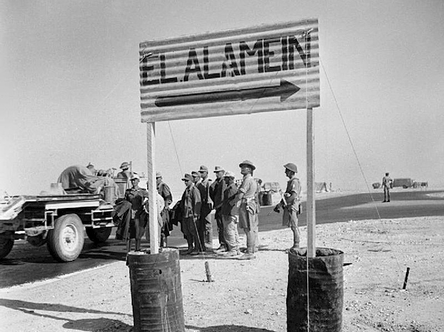 British defeat the germans at El Alamein