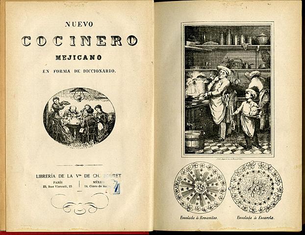 Publicación del libro "El cocinero mexicano"