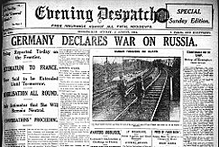 Germany declares war on Russia.