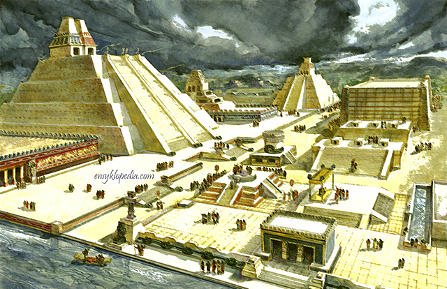 The Spanish destroy the Aztec capital