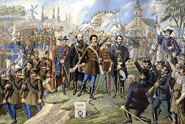 Defeat of Hungarian with help of Russian Troops