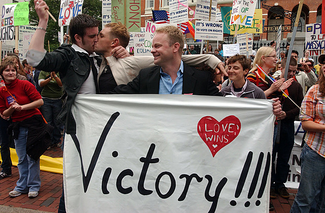 Massachusetts legalized same-sex marrage