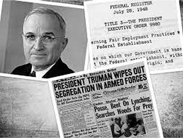 African-Americans: Truman orders desegregation of armed forces
