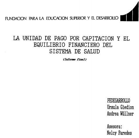 La unidad de pago por capitación y el equilibrio financiero
