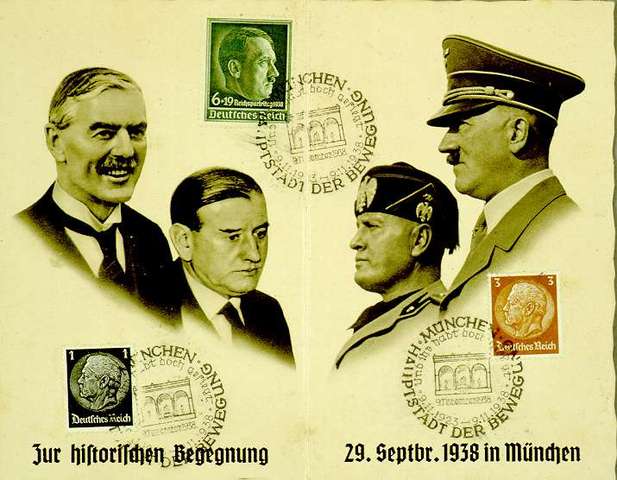 Munich Agreement; Sudentenland to germany