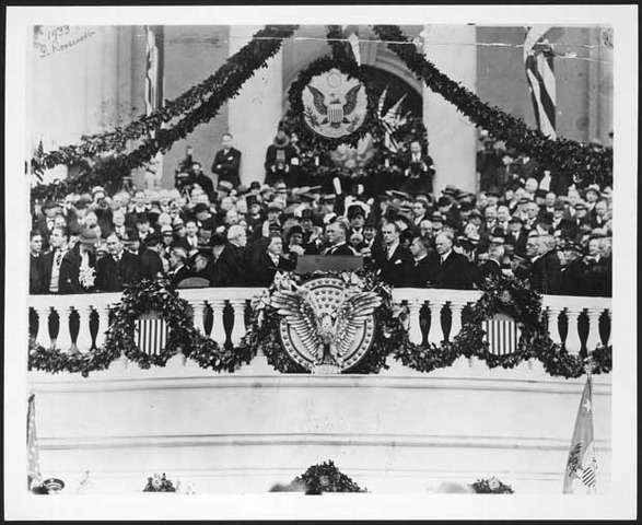 Roosevelt takes office