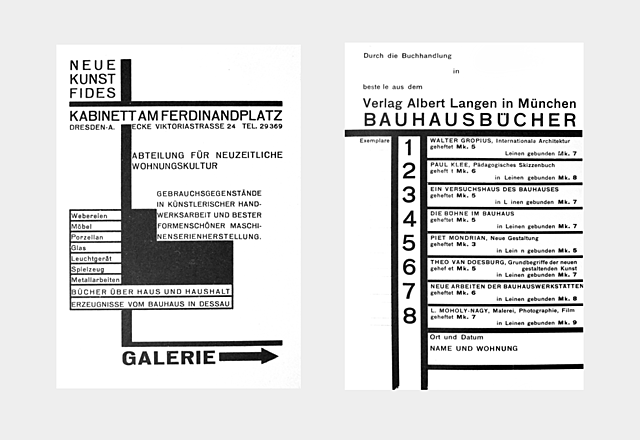 La Bauhaus estandaritza el DIN