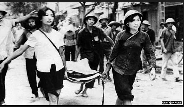 Intensive bombing of North Vietnam