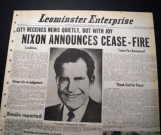 Cease-fire in Vietnam