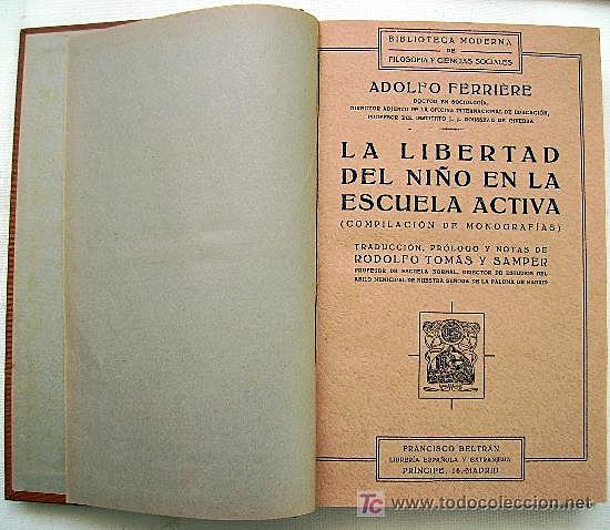 LA LIBERTAD DEL NIÑO EN LA ESCUELA ACTIVA