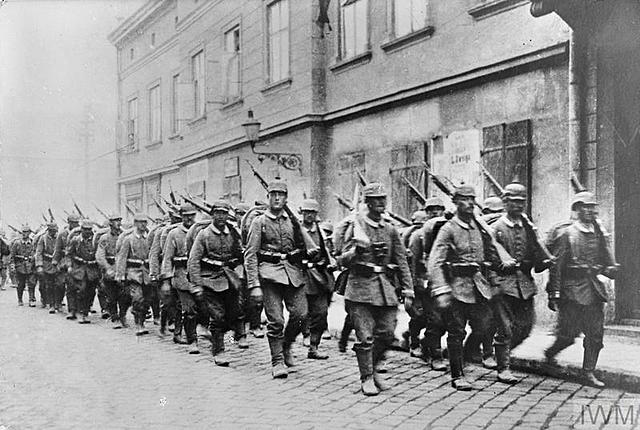 German crossed into France