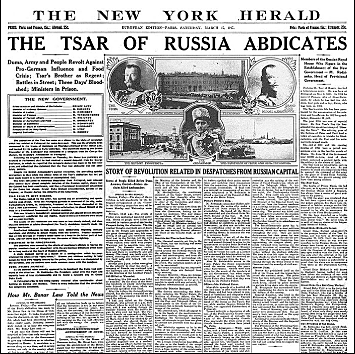 Abdication of Czar Nicholas