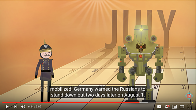 Event 6: Germany and Russia tensions rise around war prep.