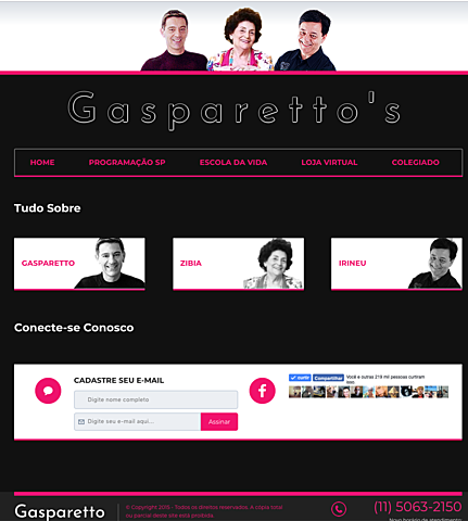 Lançamento do Site Oficial e App