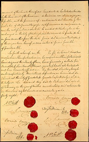 Treaty of Guadalupe Hidalgo (United States, Mexico, California, Texas)