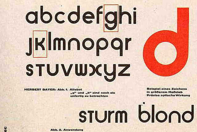 Tipografía Universal. Herbert Bayer.