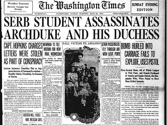 The Assassination of Archduke Franz Ferdinand