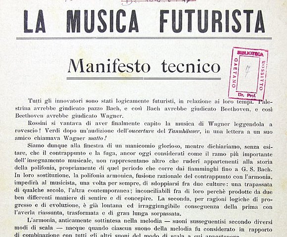 Manifest dels compositors futuristes