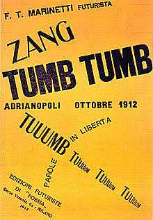 Libro "Zang Tumb Tumb". Filippo Tommaso Marinetti