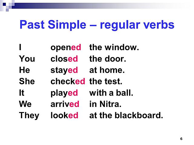Past Simple (Regular Verbs)