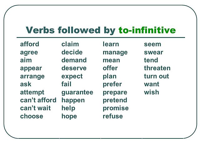 To-infinitive