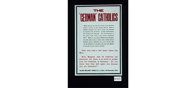 Paper "German Catholics Invade"
