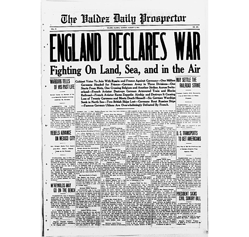 ENGLAND DELCLARES WAR