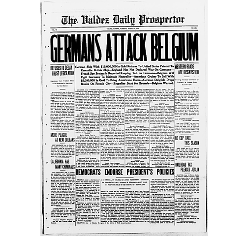 Germans Attack Belgium