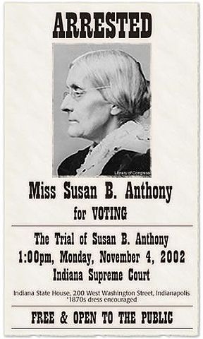 Susan B. Anthony is Arrested