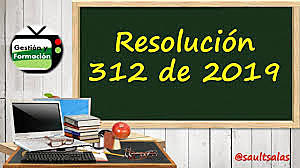 Resolucion 0312 de 2019