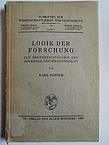 "The Logic of Scientific Discovery," Karl Popper