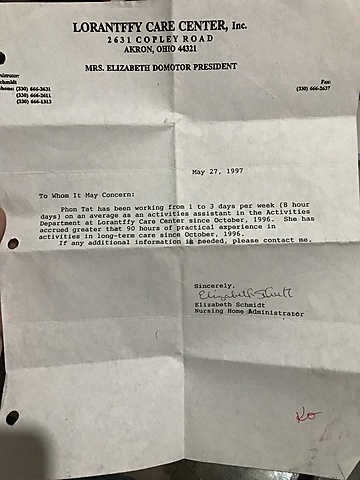 (6) Arriving at her sponsor's house