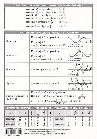Тригонометрические функции