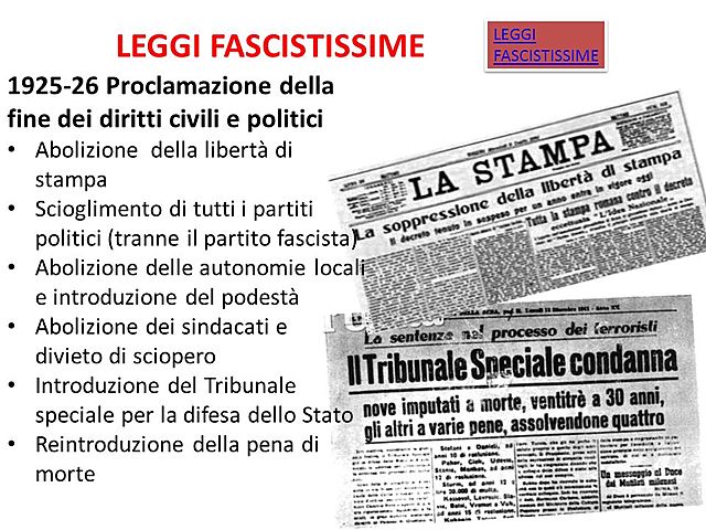 Leggi fascistissime