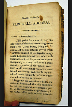 Washington says farewell