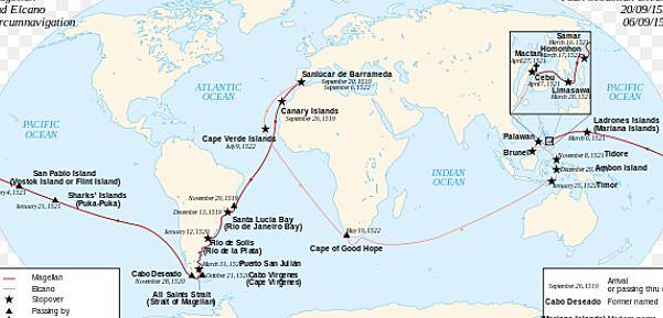 magellan´s expedition sails around the world