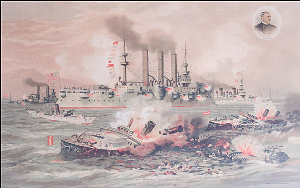 Destruction of The Spanish Fleet in Cuba