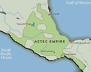 The Aztecs took control of territory once controlled by the Toltec