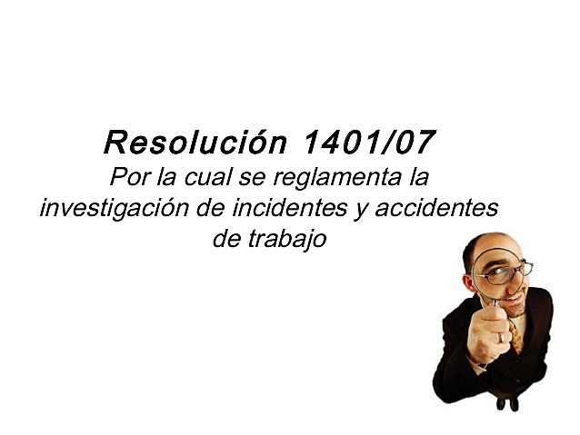 Resolución 1401 de 2007