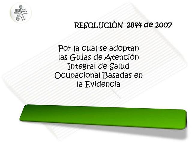 Resolución 2844 de 2007