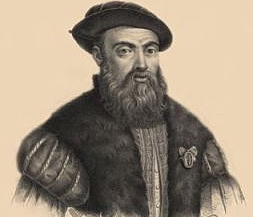Ferdinand Magellan left port to sail around the world.