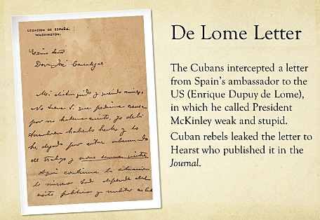 Publication of the De Lome Letter