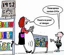 Proof of ozone depletion due to CFCs