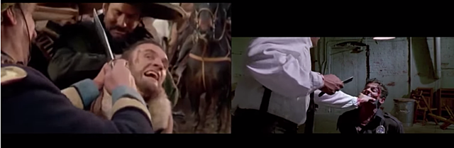 1966 Django Tarantino Homage in Reservoir Dogs 1992 & Django Unchained 2012